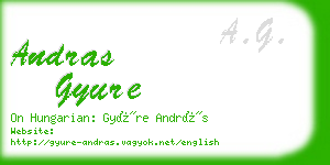 andras gyure business card